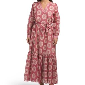NWT MAGARI Made In Italy Long Sleeve Maxi Dress Size US XL
